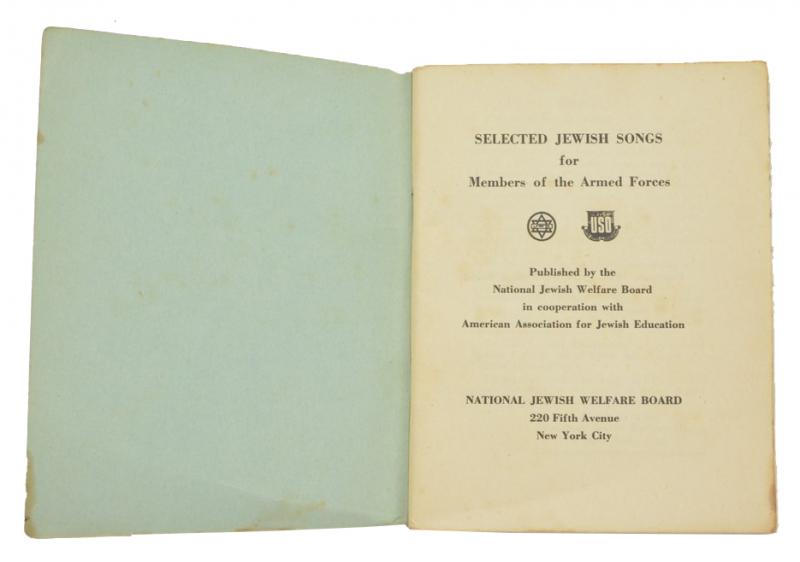 US WW2 Jewish Songbook