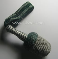 Darker-green- and silver-coloured, NCO-type side-arm knot (ie. 'Portepee'...