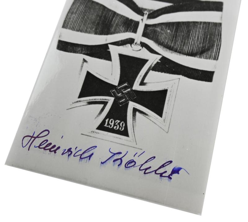 Signature of Wehrmacht Heer KC Recipient 'Heinrich Köhler'