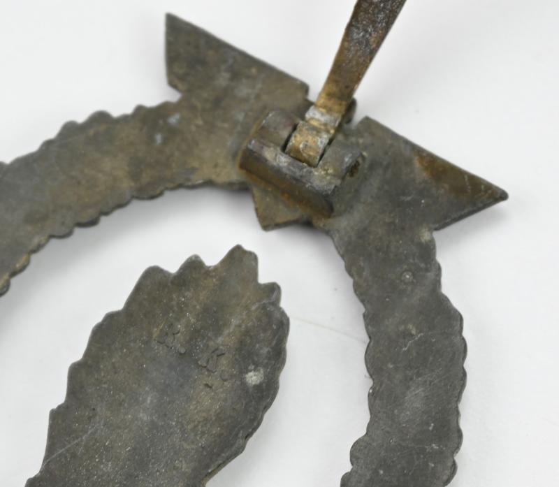 German KM Minesweeper War Badge 'R.K.'