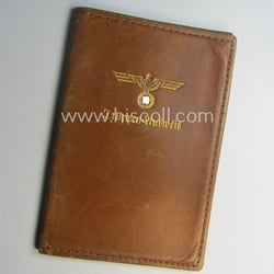 Period, WH (Heeres o. KM) light-brown-coloured- and/or genuine-leather-based...