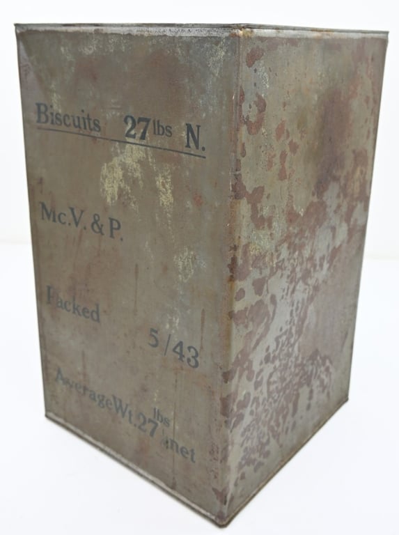 british WW2 Ration Box of Biscuits 1943