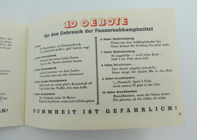 Tank destruction "Panzerknacker" soldiers manual