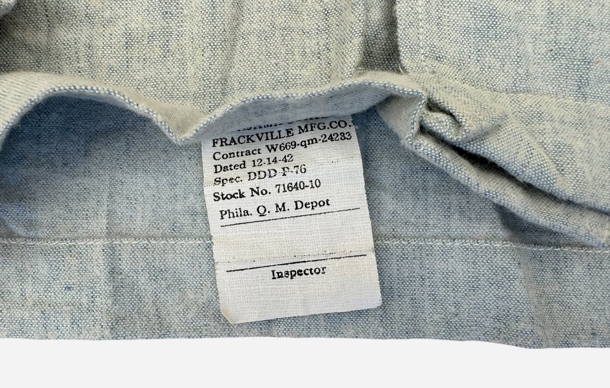 U.S. WW2 Issued Underwear / Pajama Set – Dated 1942