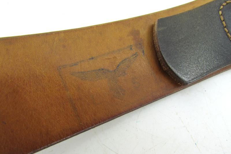 Luftwaffe Leather Equipment belt ( marked )