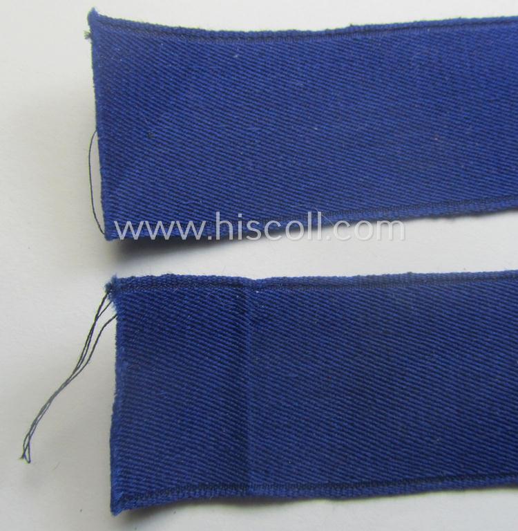 Minimally used, typical bluish-coloured- and/or linnen-based 'Der Stahlhelmbund' (ie. 'Der Stahlhelm' - Bund der Frontsoldaten (or: Sta)' cuff-title (ie. 'Ärmelstreifen') entitled: 'L.V. Westfalen'