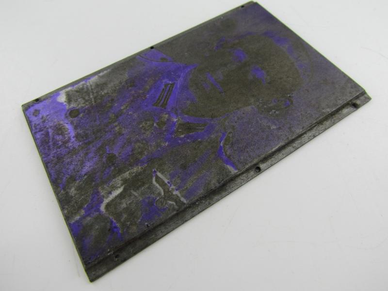 Original German Newspaper Photo “Druckplatte” (printing plate)