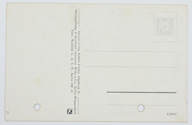 German WH Songtext Postcard 'Es ist so schön,soldat zu sein'
