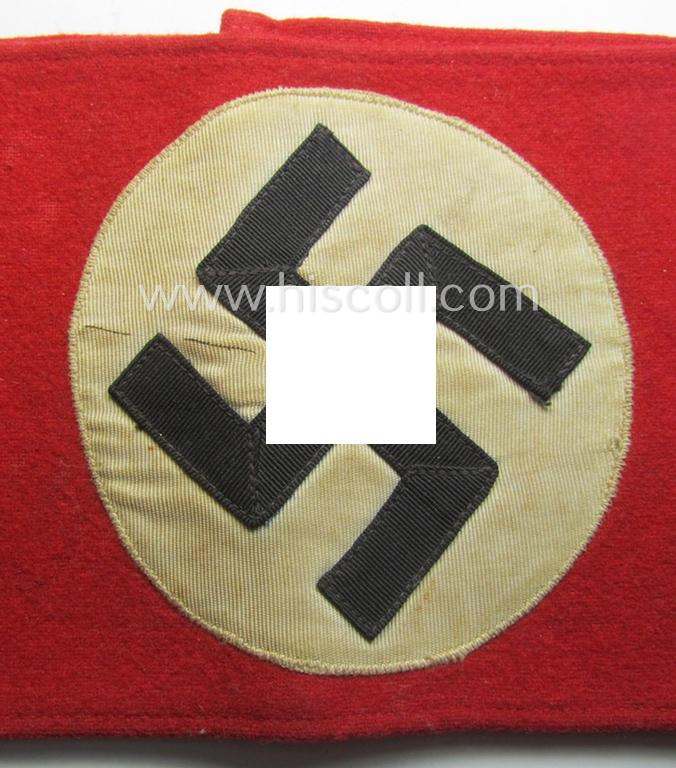 Woolen-based N.S.D.A.P.-related party-armband (ie. 'Armbinde')