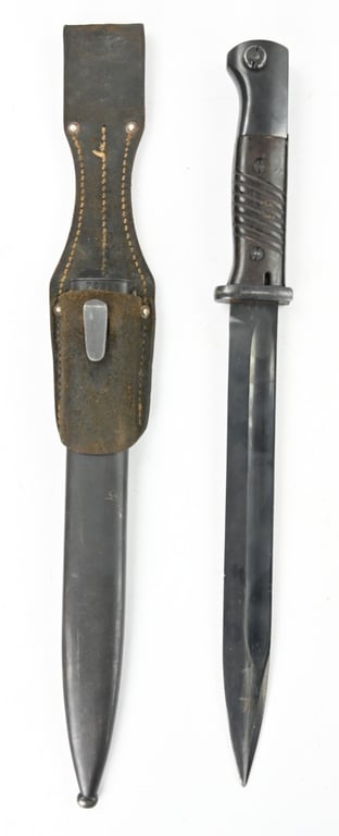 German WH K98 Mauser Bayonet with Frog E. & F. Hörster & Co., Solingen.