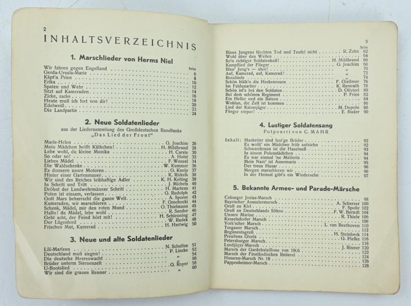 German WH Songbook 'Kamerad sing mir'
