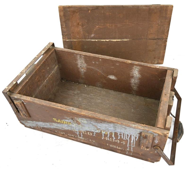 British WW2 RAF saddles box