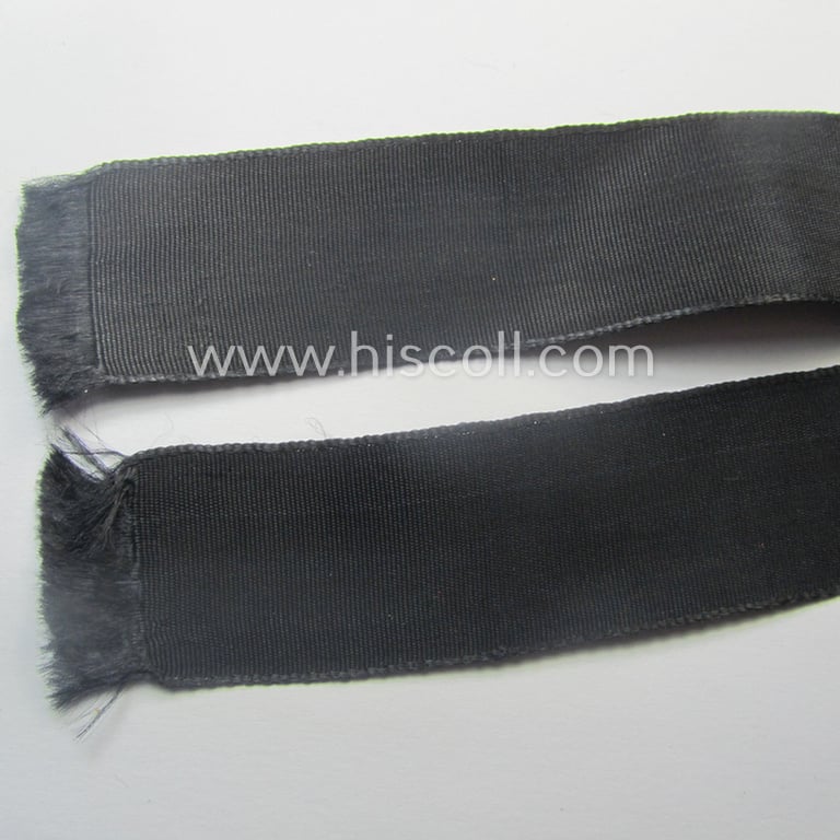 Superb example of the - actually quite scarcely encountered! - HJ ('Hitlerjugend') armband ie. cuff-title, entitled: 'HJ-Streifendienst' (being a full-length example that was carefully tunic- and/or shirt-removed)