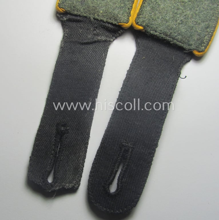 Pair of Waffen-SS, mid- (ie. later-) war-period EM-type shoulderstraps: 'SS-Mann der Waffen-SS Kavallerie- o. Aufklärungs-Trpn.'
