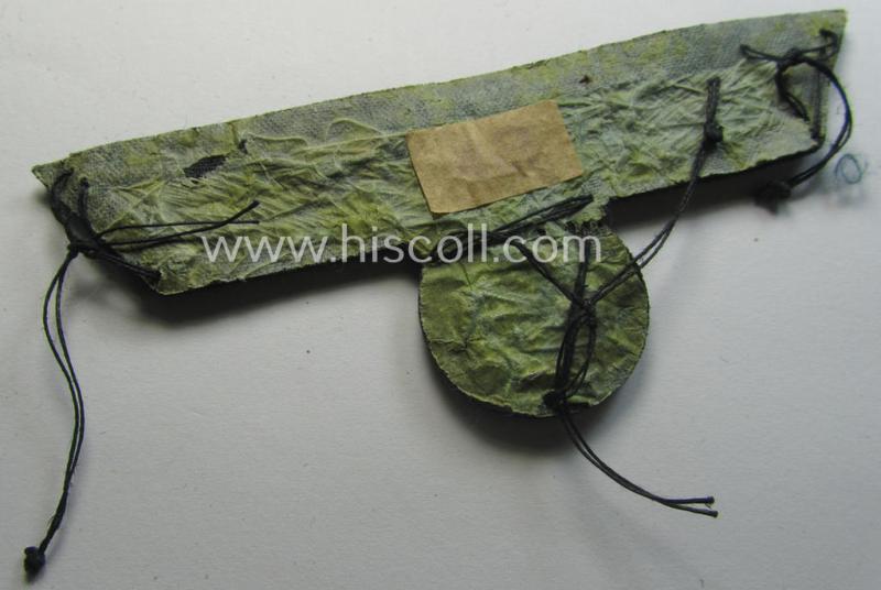 Attractive - and just moderately used! - WH (Heeres) officers'-type, hand-embroidered breast-eagle (ie. 'Brustadler für Offiziere') as was executed in bright-silverish-coloured braid as was intended for usage on the various officers'-pattern tuni...