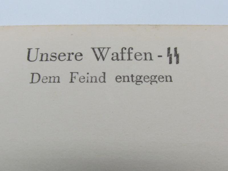 Postcard : Unsere Waffen-SS