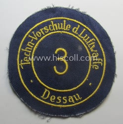 HJ- (ie. 'Flieger-HJ') specialist-armbadge (or: 'Schulabzeichen') depicting the...