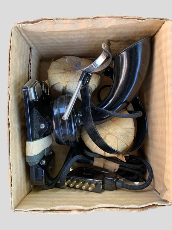 German WWII Breast Microphone and Headphone -1945-