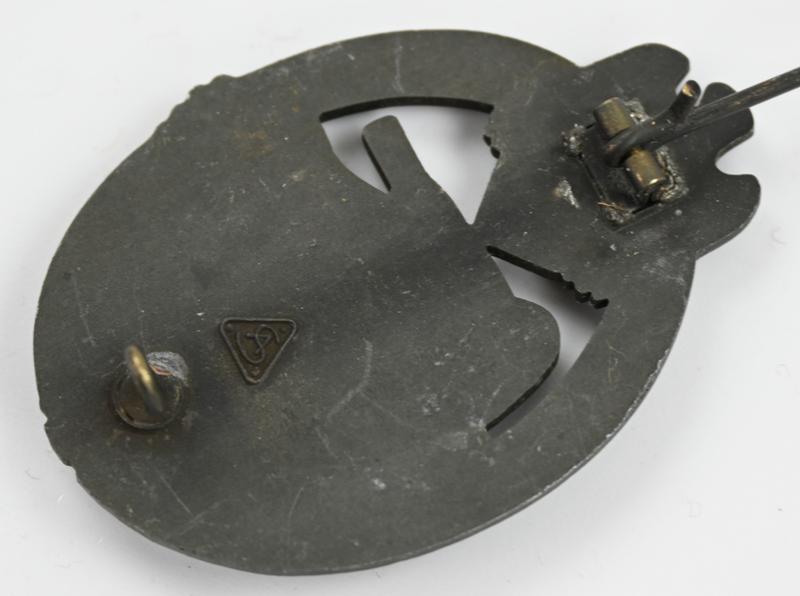 German Panzer Assault Badge in Bronze 'AS'