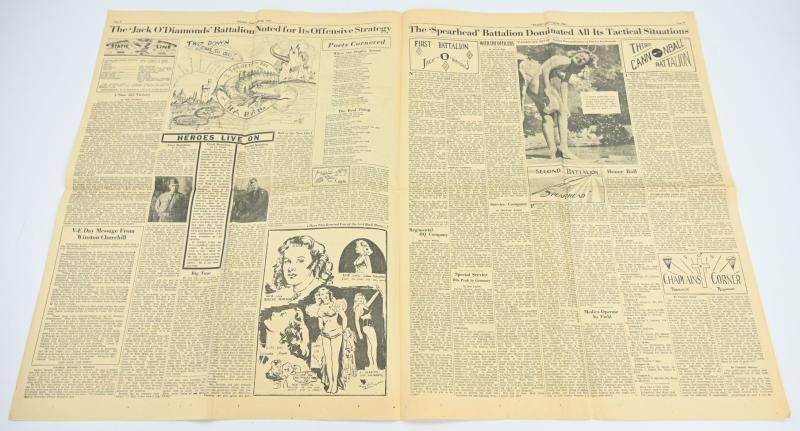 US WW2 505th Parachute Infantry Regiment Newspaper 'Static Line' Paris Edition