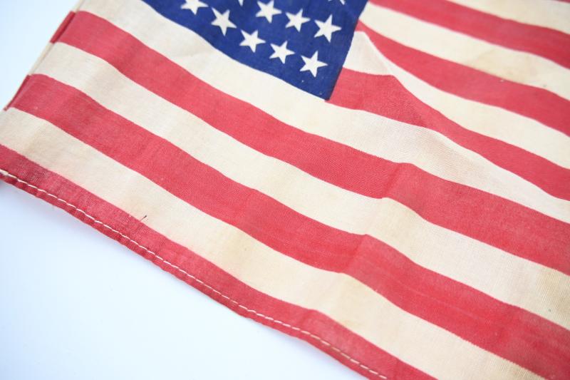 US WW2 48 Star Stars & Stripes Flag on Pole