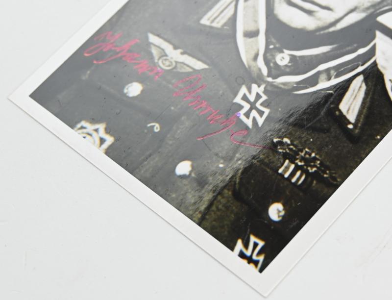 Signature of Wehrmacht Heer KC Recipient 'Johannes Unruhe'