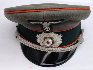 German Wehrmacht Officer Feldgendarmerie (Field police) Erel Schirmmütze...
