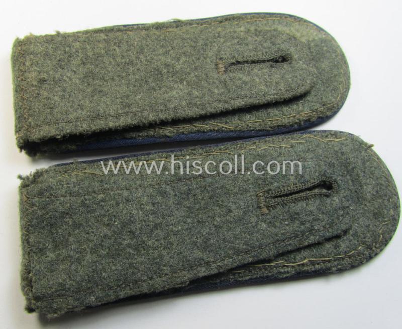 Attractive - fully matching and scarcely found! - pair of WH (Heeres) - I deem - early- (ie. mid-) war-period- (ie. 'M41/M43'-pattern) NCO-type shoulderstraps as was intended for usage by an: 'Uffz. einer Sanitäts-Abteilungs'
