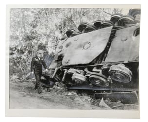 US WW2 Press Photo 'Eisenhower Normandy'