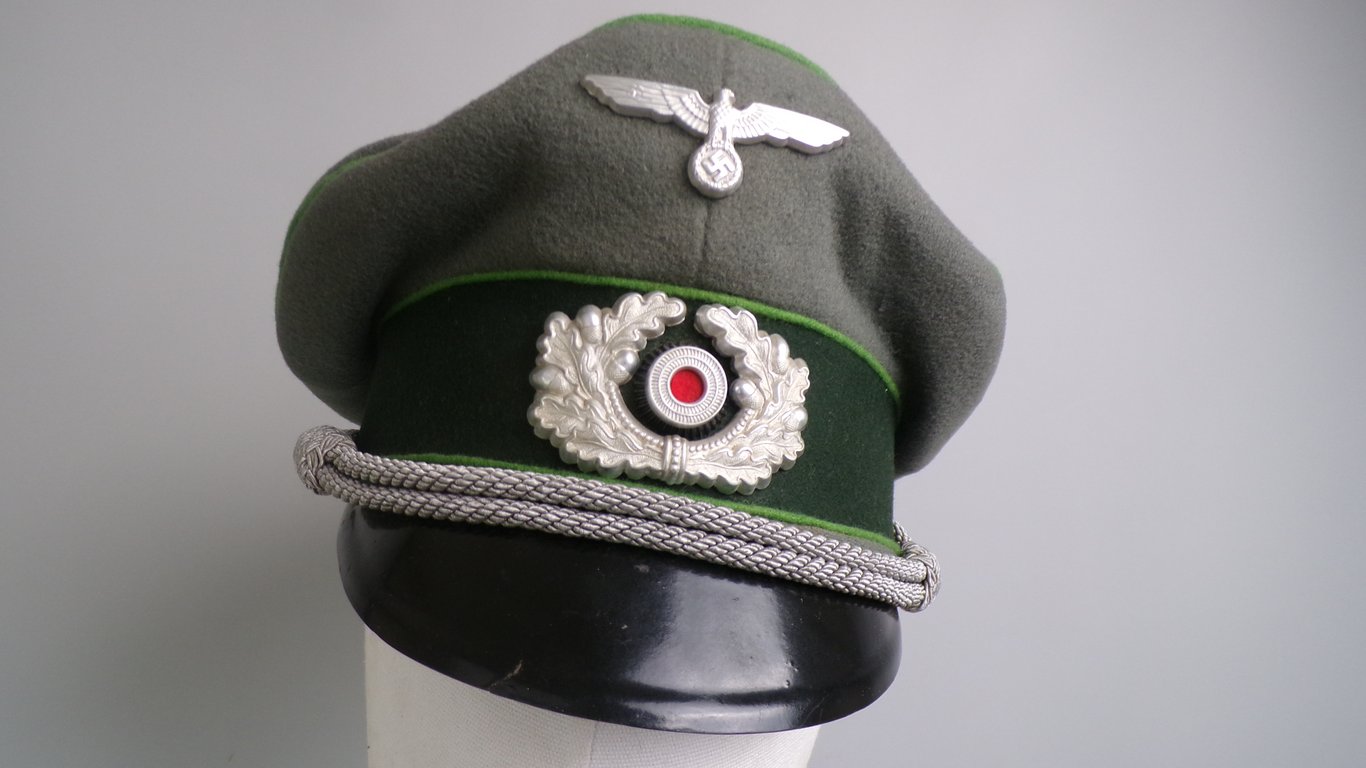 Stonemint doeskin Panzergrenadier Schirmmütze