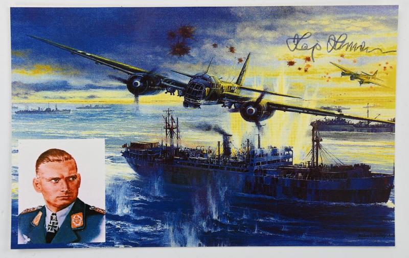 Signature of Luftwaffe KC-OLC&S Recipient 'Hajo Hermann'