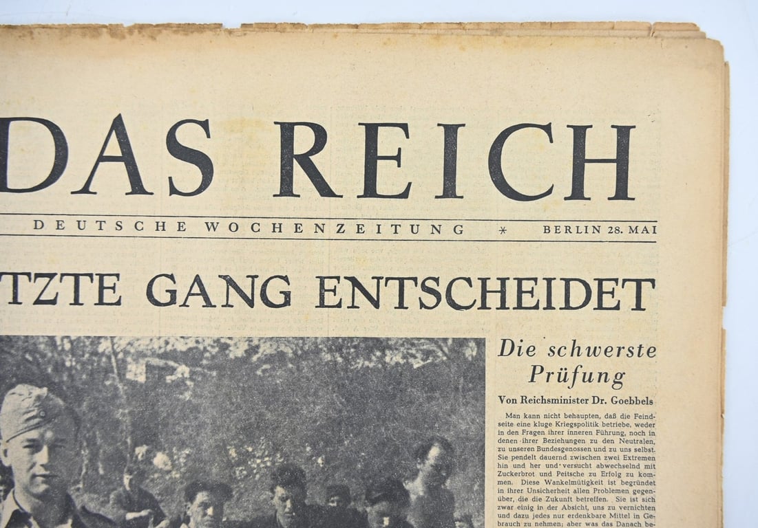 German Newspaper “Das Reich” May 1944