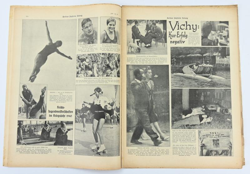 German Berliner Illustrierte Zeitung Newspaper 1940