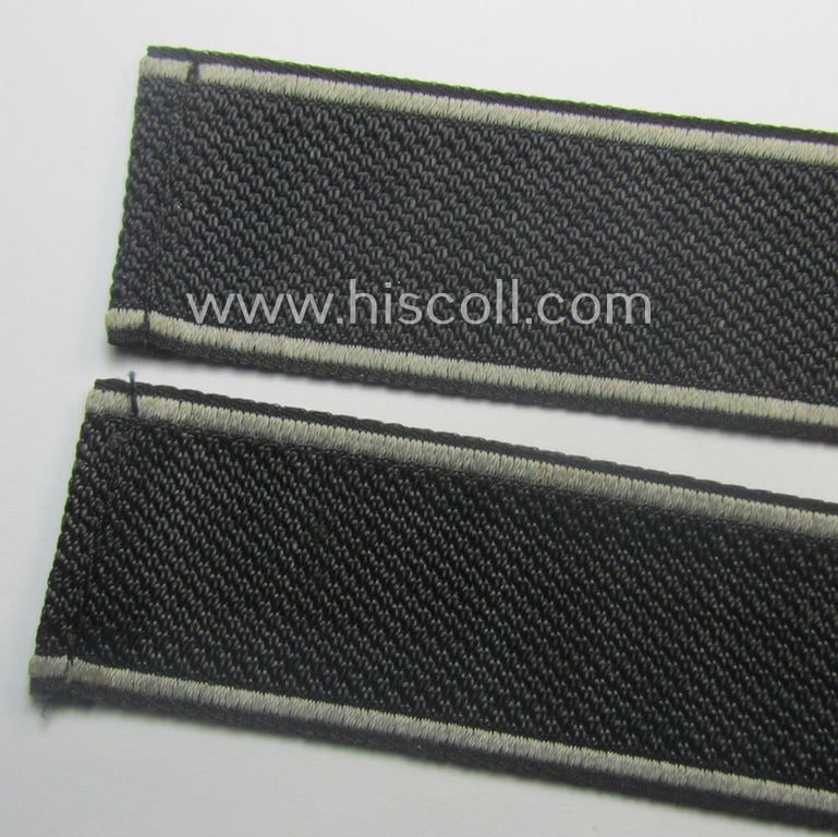 Superb, Waffen-SS cuff-title (ie. 'Ärmelstreifen') as executed in neat 'BeVo'-weave pattern as intended for a member serving within the: 'SS-Geb.Jäger-Regiment 12' - "Michael Gaißmair"