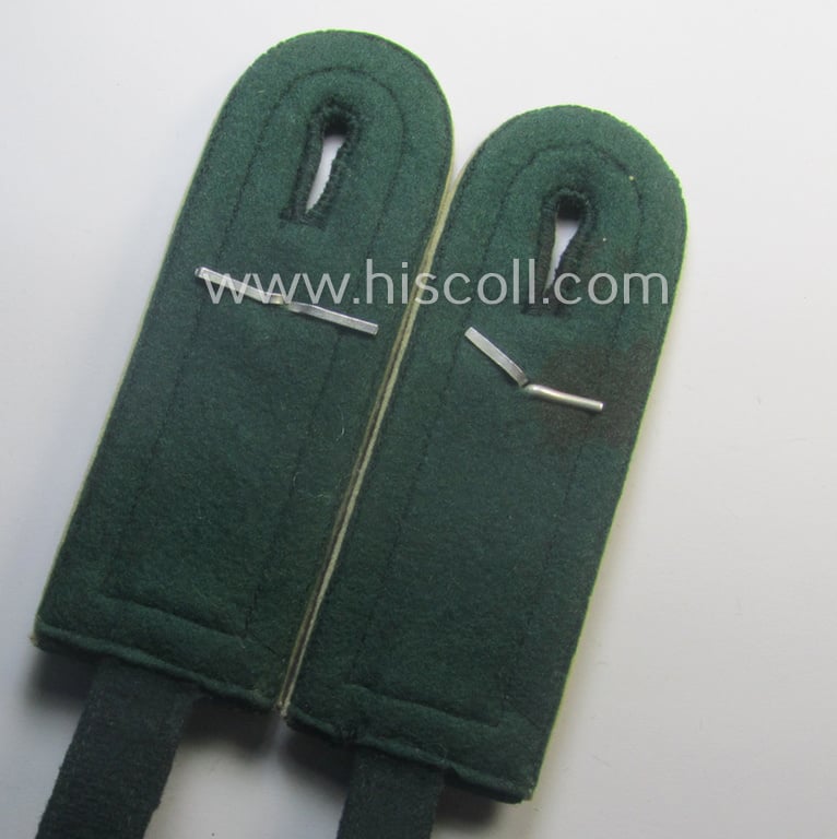Pair of WH (Heeres) NCO-type (ie. early-war-period ie. 'M40'-pattern) neatly 'cyphered' shoulderstraps (being a so-called: 'privately-purchased'-pair): 'Oberfeldwebel des Infanterie-Rgts. 2'
