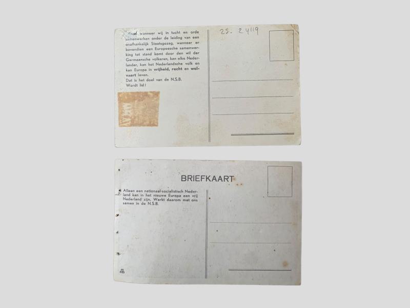 WWII Dutch NSB Post Cards
