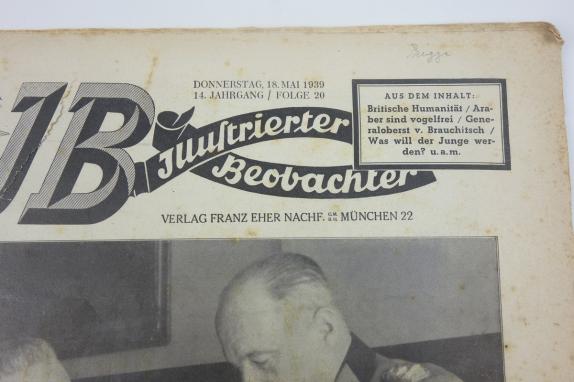 German Magazine “Illustrierter Beobachter" 18 May 1939