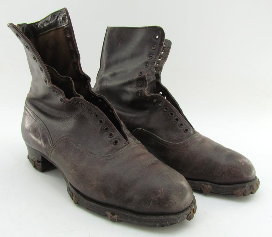 Pair of German Women's High Lace-Up Boots