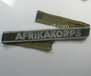Truly worn, 'BeVo'-like cuff-title (ie. 'Ärmelstreifen') entitled: 'Afrikakorps'...