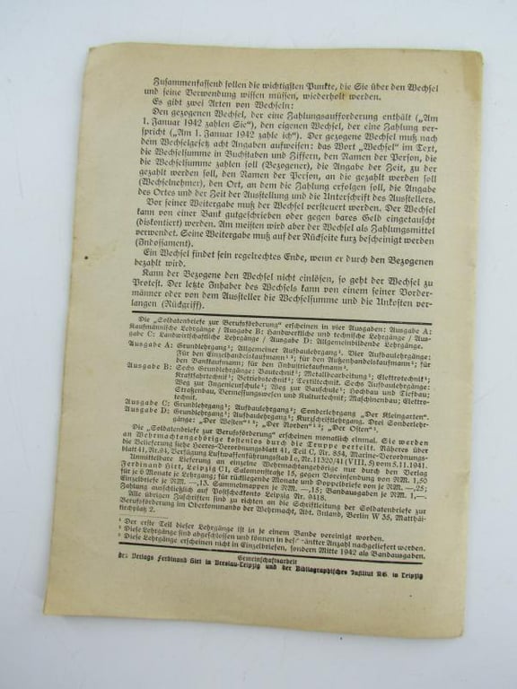 Soldatenbriefe zur Berufsförderung. Grundlehrgang