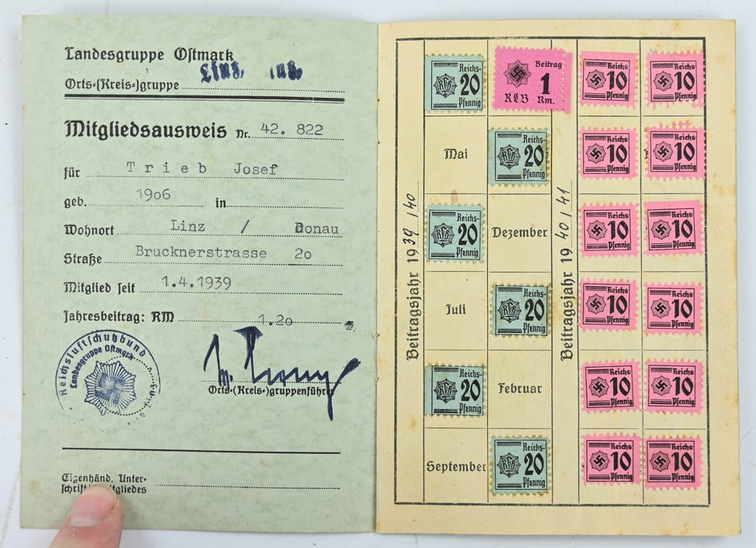 German RLB Member Card