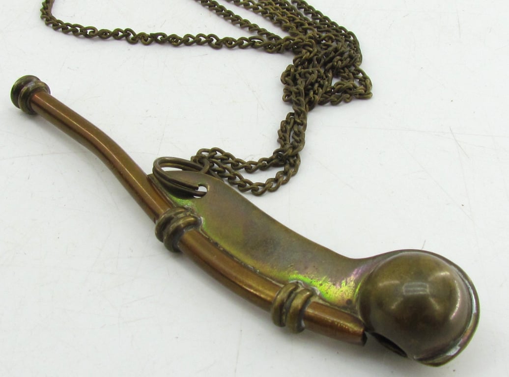 Kriegsmarine Boatswain's Whistle with Carrying Chain