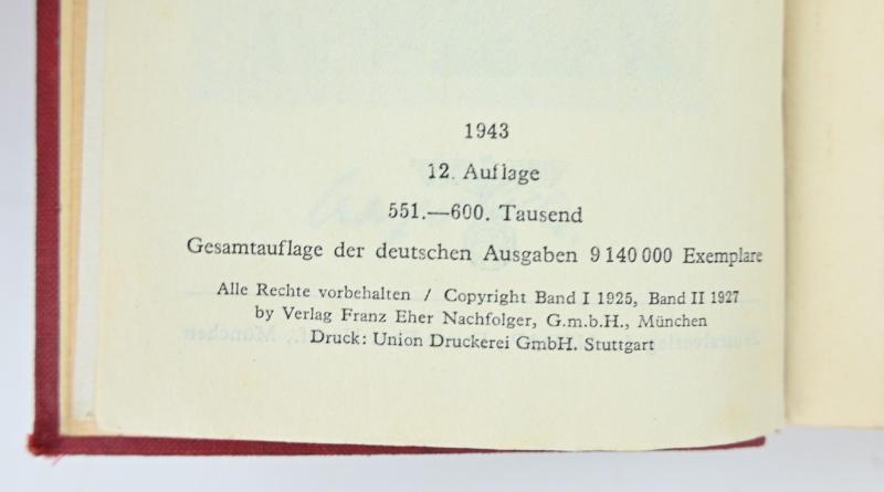 German Mein Kampf Pocket Book 1943