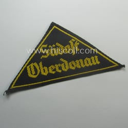 'HJ' ('Hitlerjugend') district-triangle (ie. 'Gebietsdreieck') entitled: 'Südost Oberdonau'...