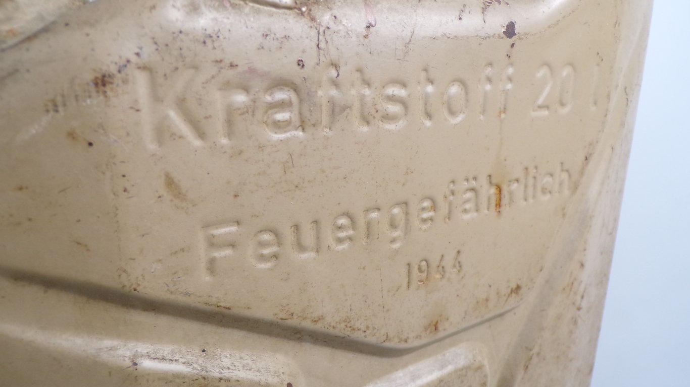 Tan color Wehrmacht-Einheitskanister (German Jerrycan)