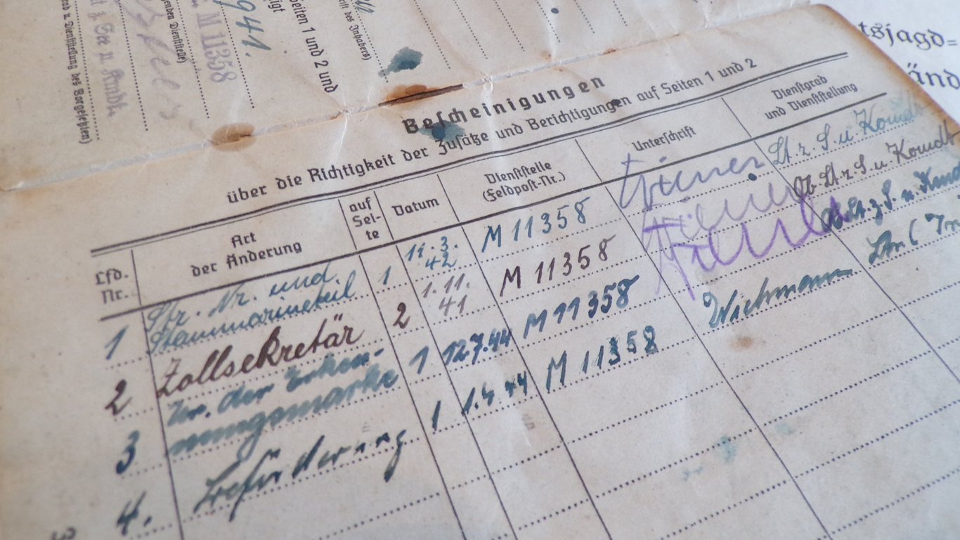 Kriegsmarine grouping of a KM Oberfeldwebel