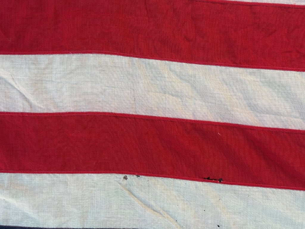 SCARCE WWII 48 STAR AMERICAN WARTIME FLAG OPERATION OVERLORD. ADDITIONAL PHOTOS