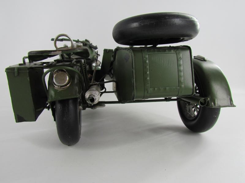 Hand Made Metal BMW R75 With Sidecar ...One of a Kind ...