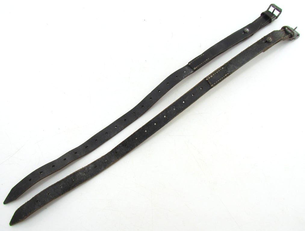 Wehrmacht Zeltbahn Straps – Matching Pair – Maker Marked
