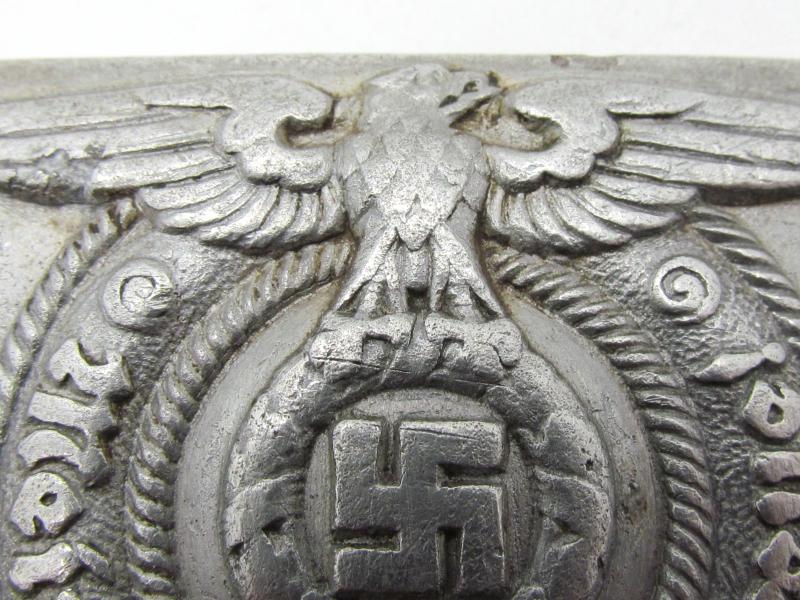 Waffen-SS Aluminum belt buckle by SS 36/39 RZM